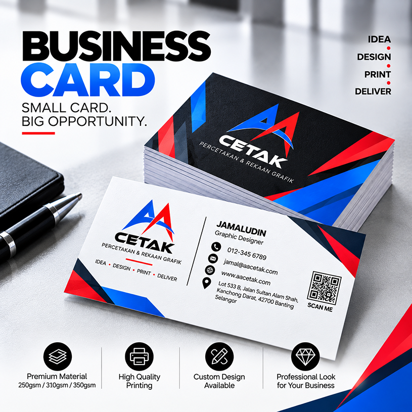 Business Card Printing Malaysia - AA Cetak