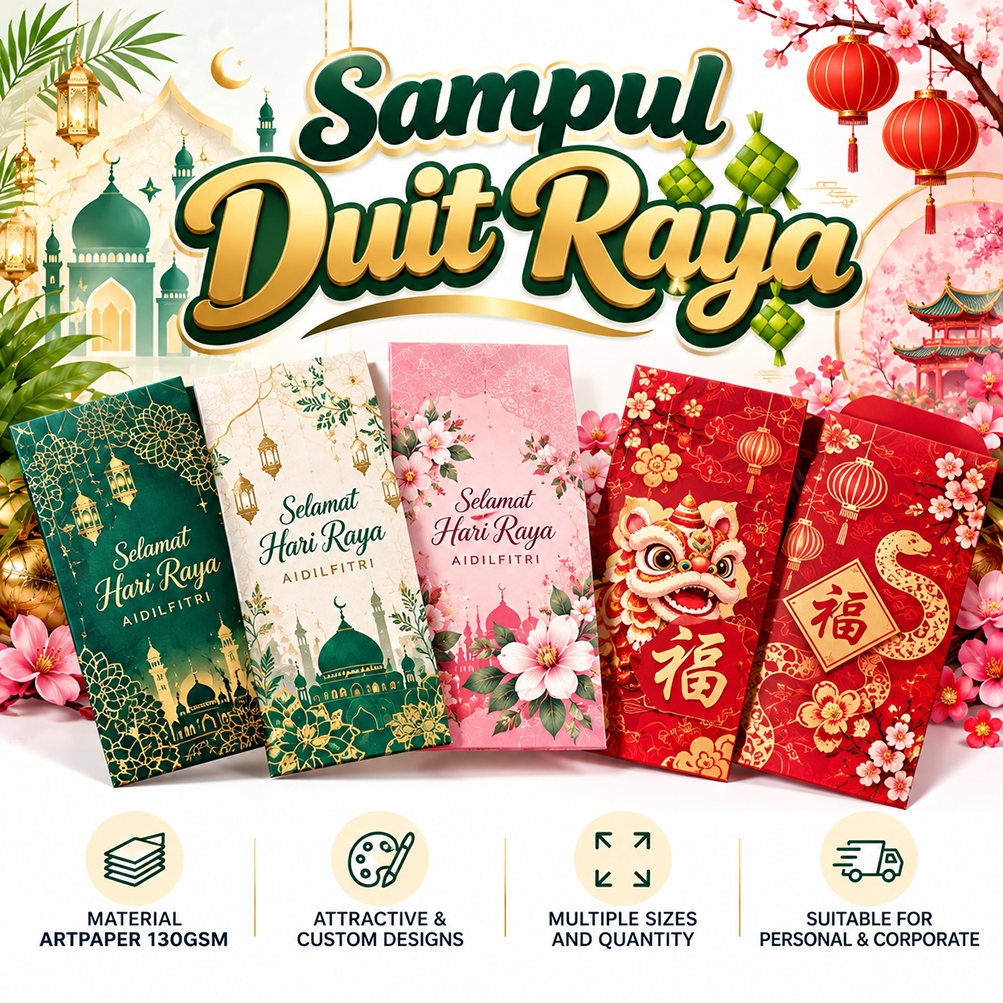 Money Packet, Sampul Duit Raya & Angpow Printing Malaysia | AA Cetak