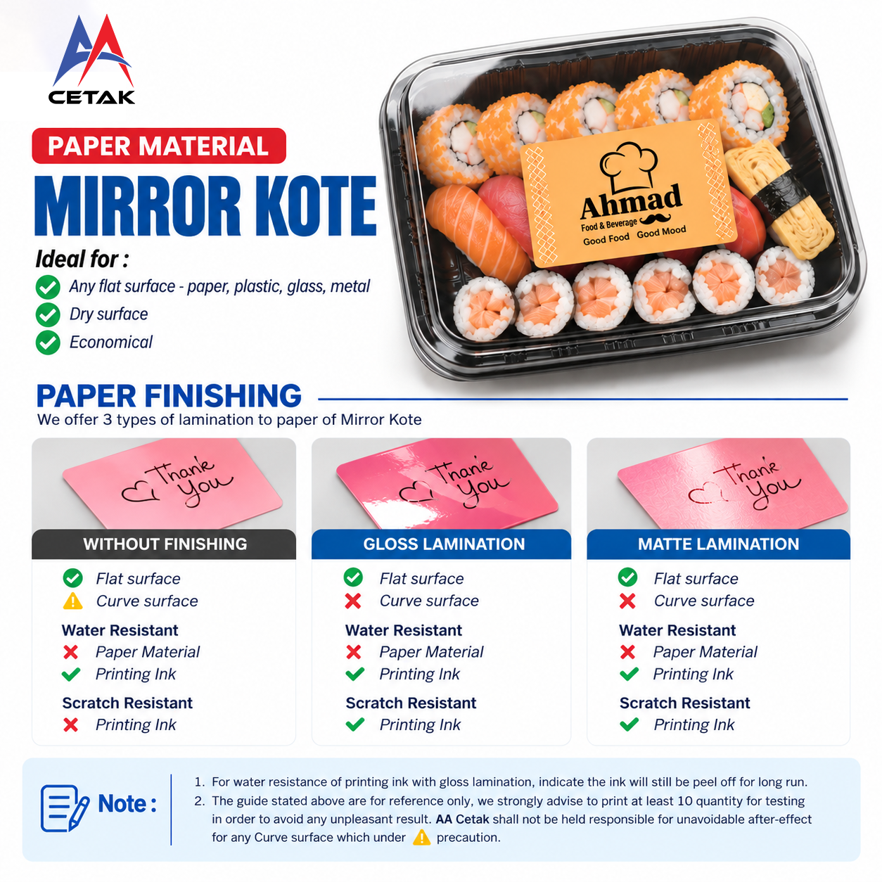 STICKER CONDITION | AA CETAK