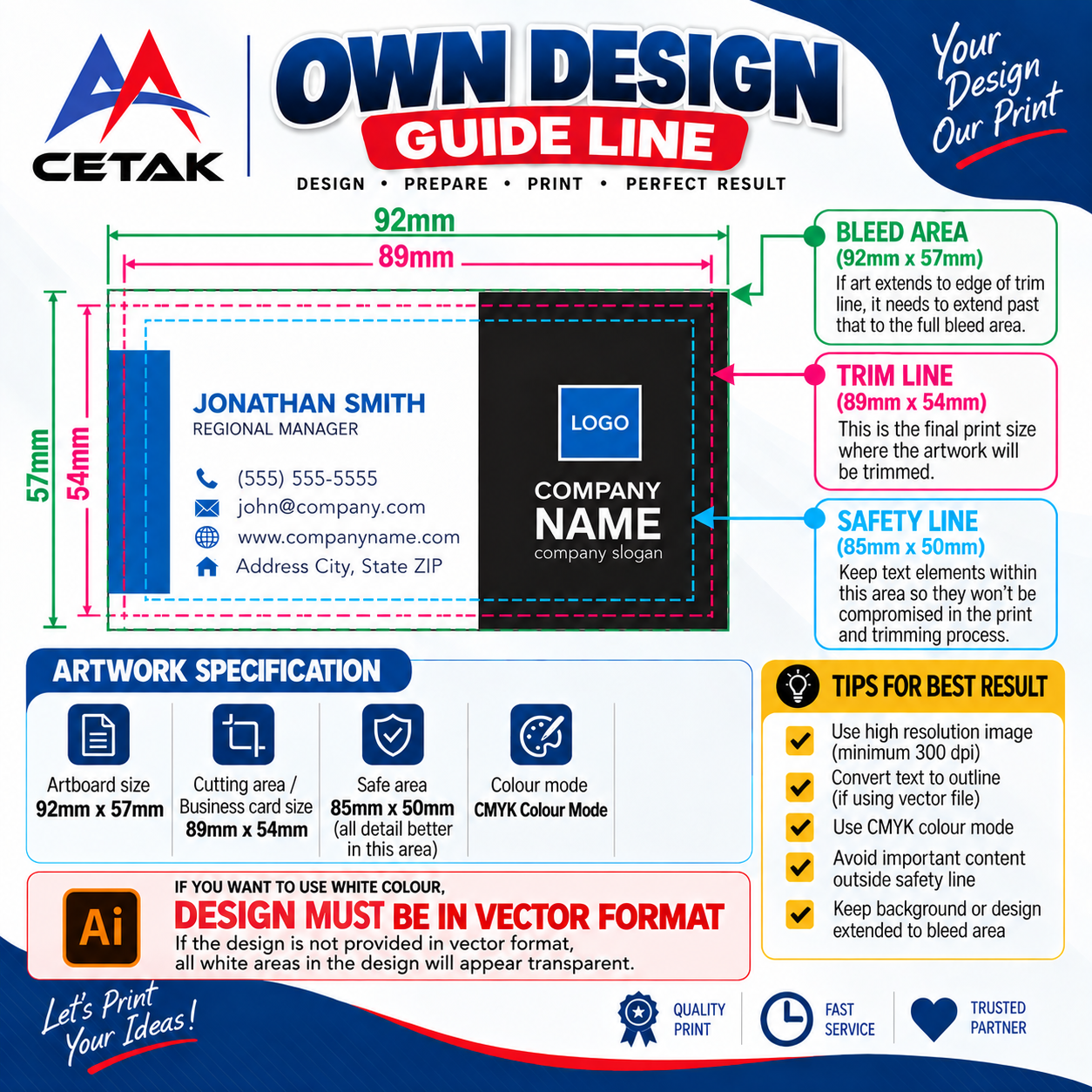 PVC Frosted Semi-Transparent Card Artwork Guidelines